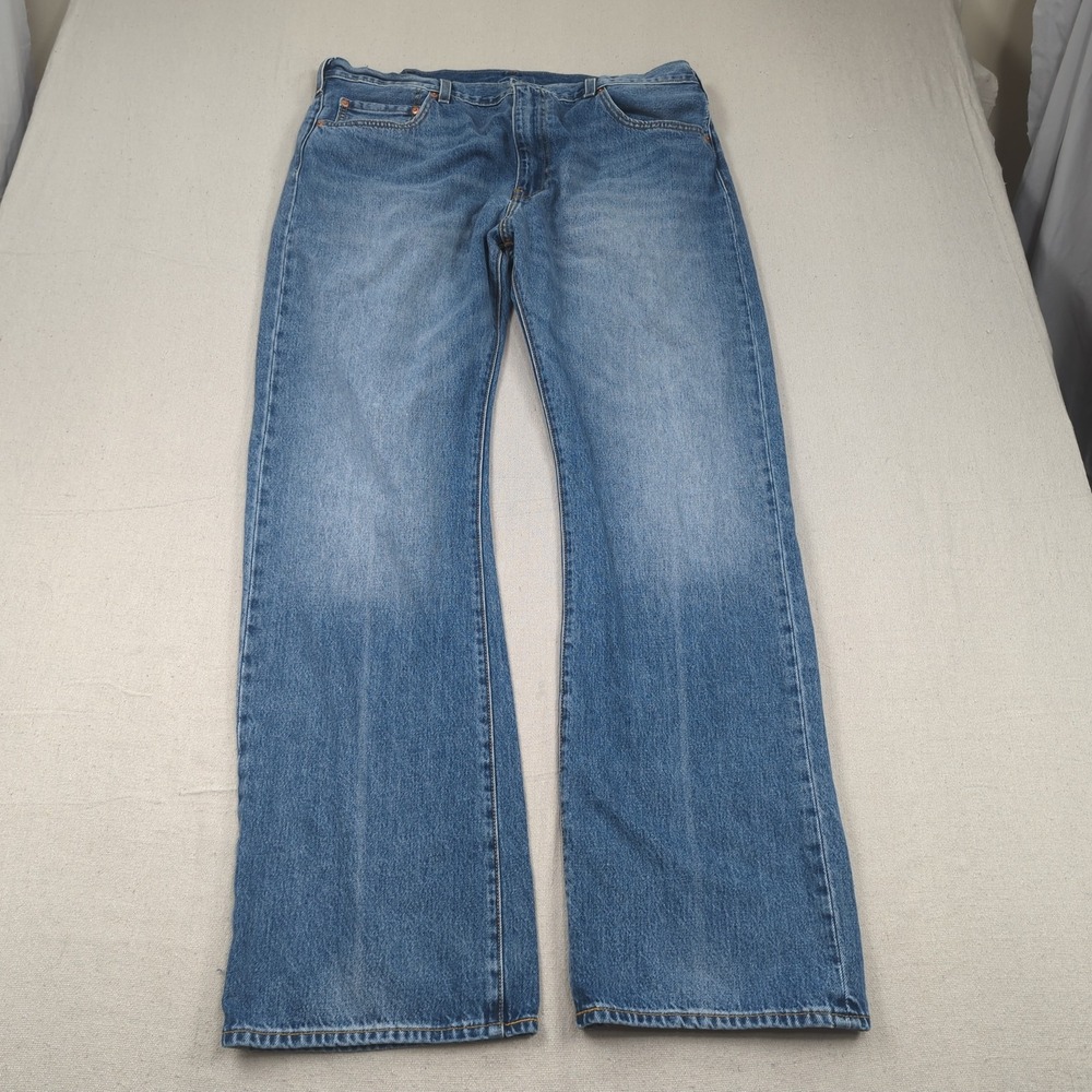 Levis Jeans Mens 40x34 Blue Premium 527 Boot Cut Western Cowboy
